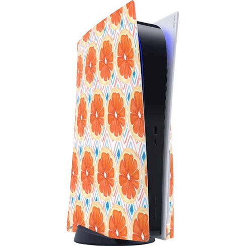 Bouffants and Broken Hearts Citrus Geo PlayStation PS5 Skins