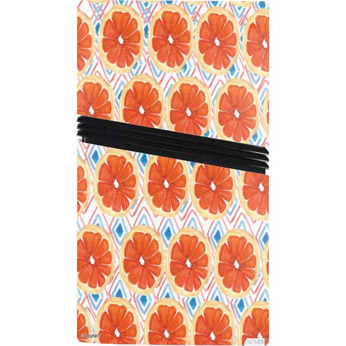 Bouffants and Broken Hearts Citrus Geo PS5 Pro Console Skin