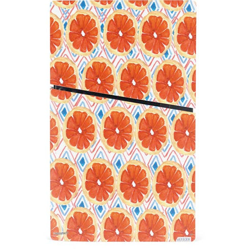 Bouffants and Broken Hearts Citrus Geo PS5 Slim Digital Edition Console Skin