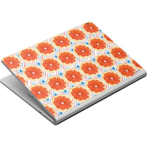 Bouffants and Broken Hearts Citrus Geo Surface Book Skin