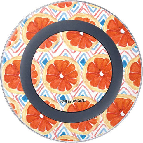 Bouffants and Broken Hearts Citrus Geo Wireless Charger Skin