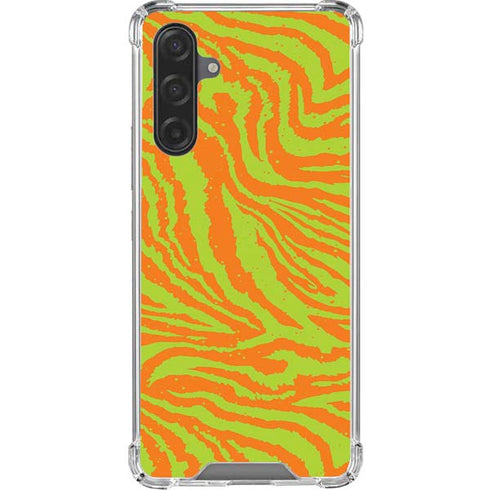 Citrus Tiger Animal Print Color Pop Galaxy A17 Clear Case