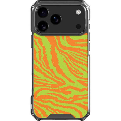 Citrus Tiger Animal Print Color Pop iPhone 18 Pro Max Clear Case