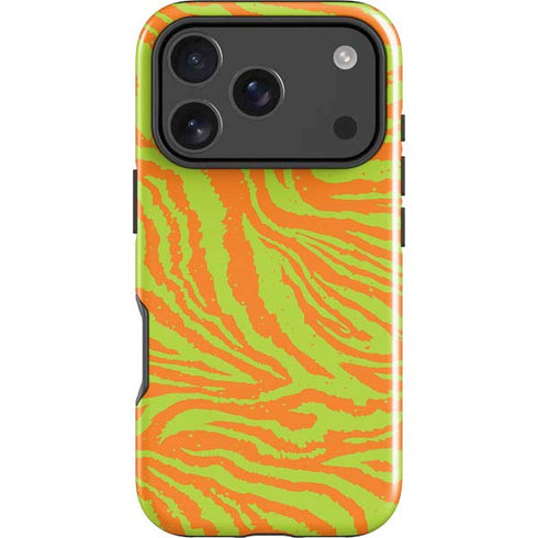 Citrus Tiger Animal Print Color Pop iPhone 18 Pro Max Impact Case