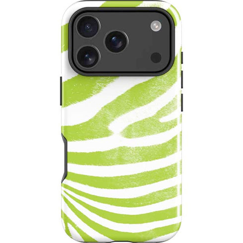 Citrus Zebra Animal Print Color Pop iPhone 18 Pro Impact Case