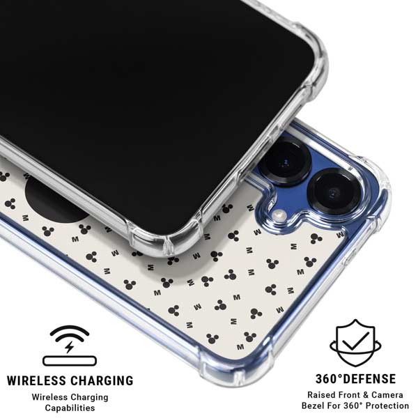 Disney Mickey Mouse Classic Galaxy S25 Clear Case | Transparent