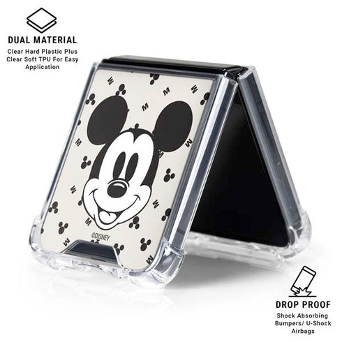 Disney Mickey Mouse Classic Galaxy Z Flip6 Clear Case