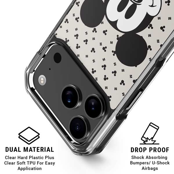 CASETiFY Mickey ケースiPhone 17 Pro ディズニー Disney Mickey Mouse Classic iPhone 17 Pro Clear Case | Clear Phone