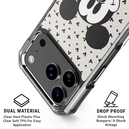 Disney Mickey Mouse Classic iPhone 17 Pro Max Clear Case