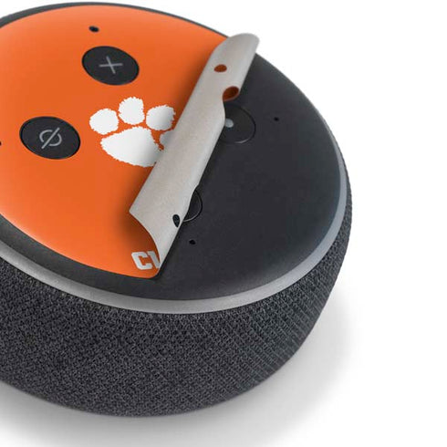 Clemson University Tiger Print Amazon Echo Dot Skin