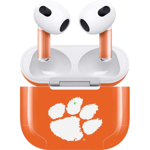 Clemson University Tiger Print Apple AirPods (3rd Gen 2021) Skin