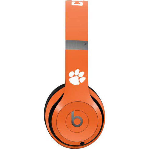 Clemson University Tiger Print Beats Solo 4 Wireless Headphones Skin