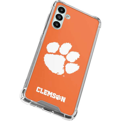 Clemson University Tiger Print Galaxy A13 5G Clear Case