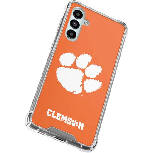 Clemson University Tiger Print Galaxy A16 5G Clear Case