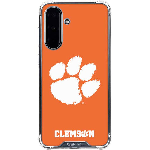 Clemson University Tiger Print Galaxy A36 5G Clear Case