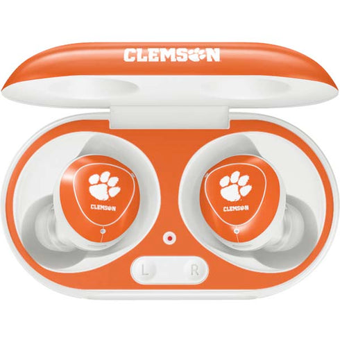 Clemson University Tiger Print Galaxy Buds Plus Skin