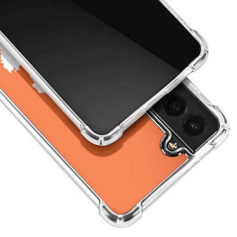 Clemson University Tiger Print Galaxy S21 FE Clear Case