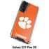 Clemson University Tiger Print Galaxy S21 Plus 5G Clear Case