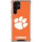 Clemson University Tiger Print Galaxy S22 Ultra Clear Case