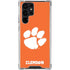 Clemson University Tiger Print Galaxy S22 Ultra Clear Case