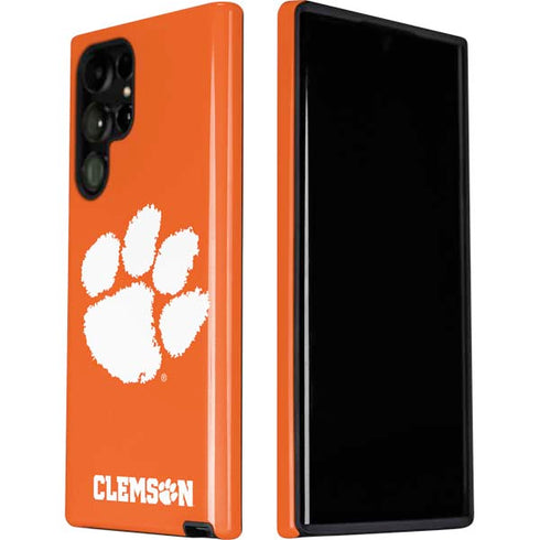 Clemson University Tiger Print Galaxy S22 Ultra Pro Case