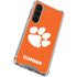 Clemson University Tiger Print Galaxy S23 Clear Case