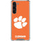 Clemson University Tiger Print Galaxy S23 Plus Clear Case