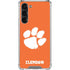 Clemson University Tiger Print Galaxy S23 Plus Clear Case
