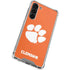 Clemson University Tiger Print Galaxy S23 Plus Clear Case