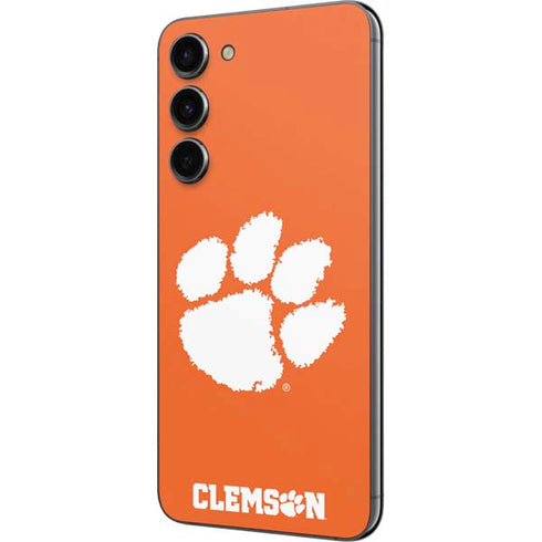 Clemson University Tiger Print Galaxy S23 Plus Skin