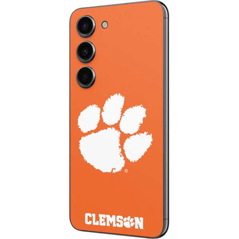 Clemson University Tiger Print Galaxy S23 Skin