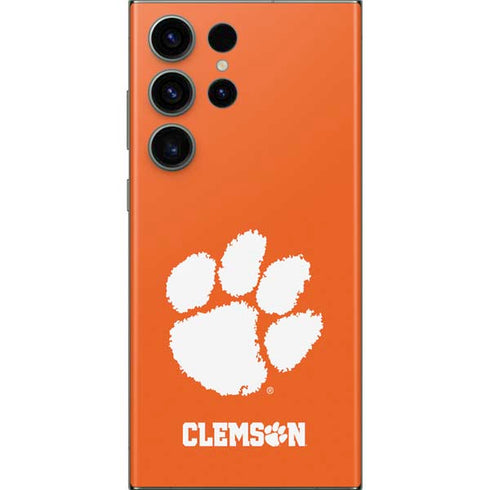 Clemson University Tiger Print Galaxy S23 Ultra Skin