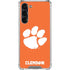 Clemson University Tiger Print Galaxy S24 FE Clear Case