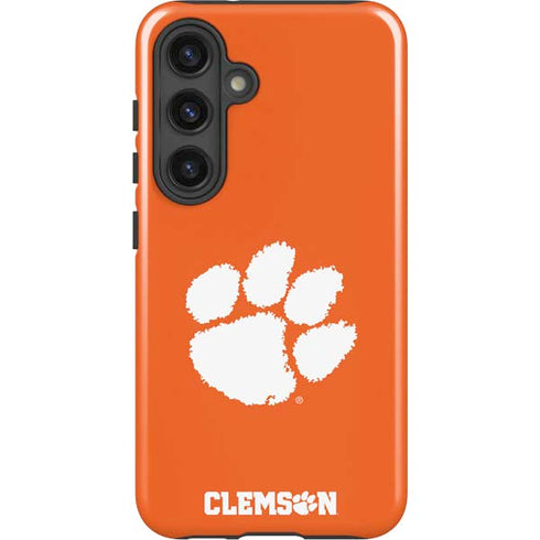 Clemson University Tiger Print Galaxy S25 Impact Case