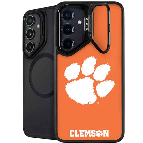 Clemson University Tiger Print Galaxy S24 Plus Kickstand Case