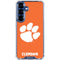 Clemson University Tiger Print Galaxy S25 FE Clear Case
