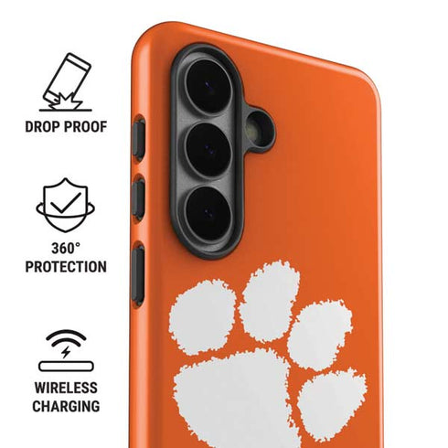 Clemson University Tiger Print Galaxy S26 Impact Case