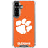 Clemson University Tiger Print Galaxy S26 Plus Clear Case