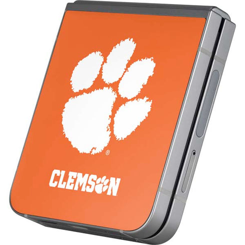 Clemson University Tiger Print Galaxy Z Flip6 Skin