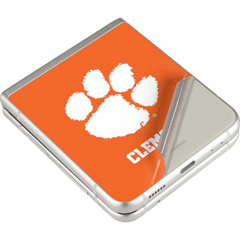 Clemson University Tiger Print Galaxy Z Flip3 5G Skin
