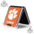 Clemson University Tiger Print Galaxy Z Flip6 Clear Case