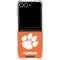 Clemson University Tiger Print Galaxy Z Flip7 Clear Case