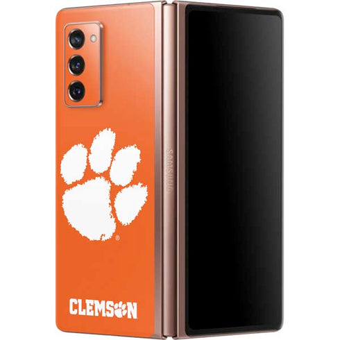 Clemson University Tiger Print Galaxy Z Fold2 5G Skin
