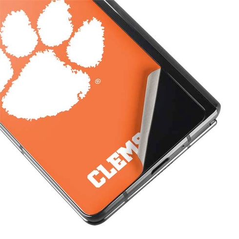 Clemson University Tiger Print Galaxy Z Fold2 5G Skin