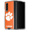 Clemson University Tiger Print Galaxy Z Fold4 5G Clear Case