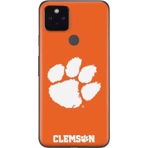 Clemson University Tiger Print Google Pixel 5a Skin