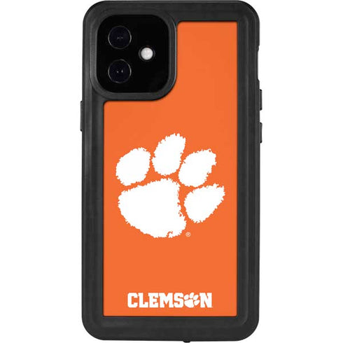 Clemson University Tiger Print iPhone 12 Mini Waterproof Case