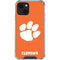 Clemson University Tiger Print iPhone 14 Clear Case