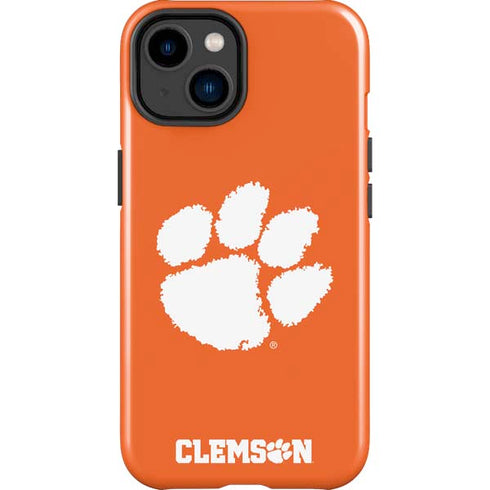 Clemson University Tiger Print iPhone 14 Plus Impact Case