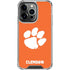 Clemson University Tiger Print iPhone 14 Pro Clear Case